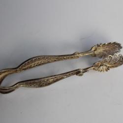 Pince à sucre argent filigrane