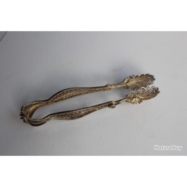 Pince  sucre argent filigrane