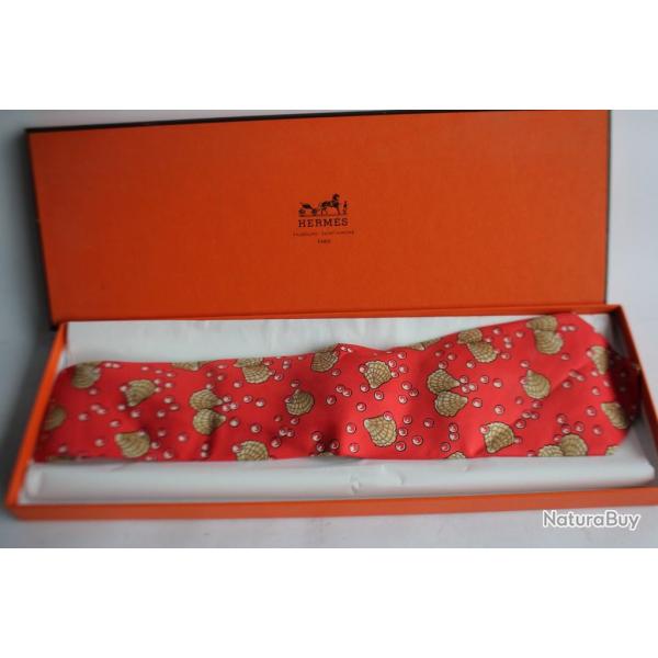 HERMS cravate soie 7495 IA