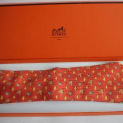 HERMÈS cravate soie 7831 UA