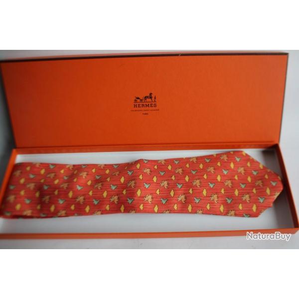 HERMS cravate soie 7831 UA