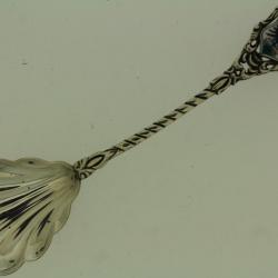 Petite cuillère souvenir Adelboden Suisse argent massif