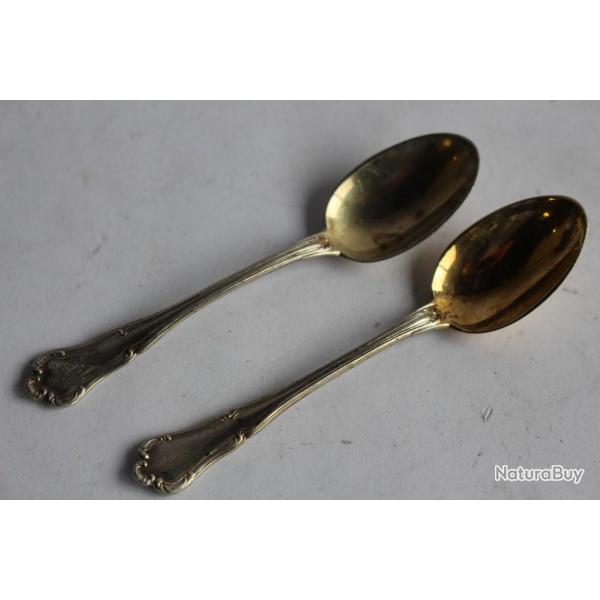 Deux petites cuillres  moka Elsa argent Art de la table