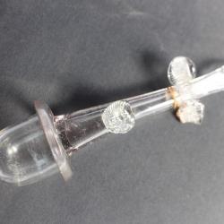 Bénitier verre transparent soufflé XIXe siècle Art populaire