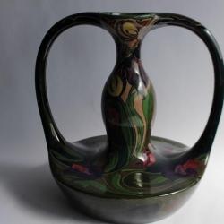 Grand vase céramique Gouda Plateelbakkerik Zuid Hollande Art nouveau