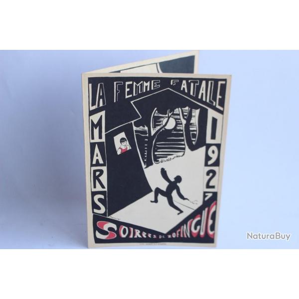 Programme thtre Socit tudiants Zofingue 1927 Suisse