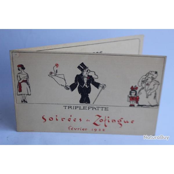 Programme thtre Socit tudiants Zofingue 1922 Suisse