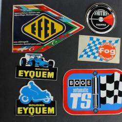 Autocollants accessoires automobiles Eyquem Boge Smiths Efel
