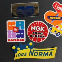Autocollants accessoires automobiles Monroe NGK Norma Radar Ranger