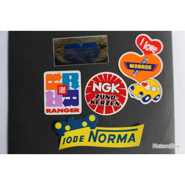 Autocollants accessoires automobiles Monroe NGK Norma Radar Ranger