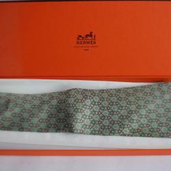 Cravate soie HERMES 7575 SA