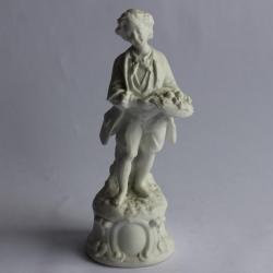 Porcelaine biscuit Statuette homme