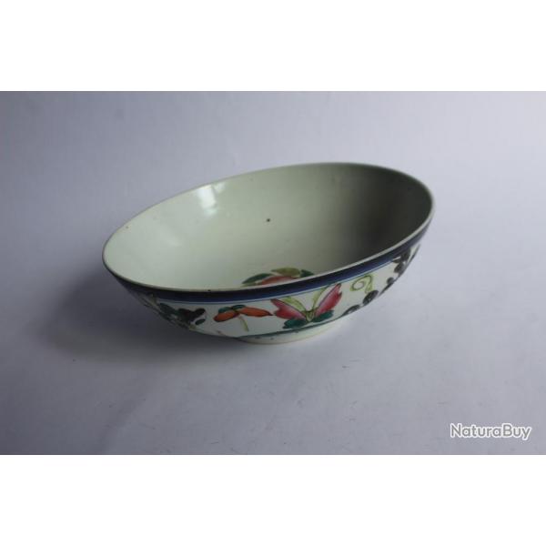 Coupe porcelaine maille Daoguang Chine XIXe sicle