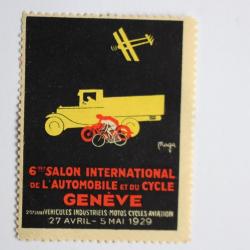 Vignette 6ème Salon international de l'automobile Genève 1929