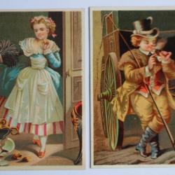 Chromos tarifs des pâtés Grand hôtel des postes Charente