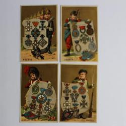 Chromo calendrier  A La Souveraine  Lyon 1882