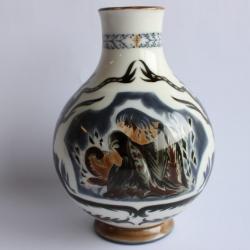 SEVRES rare vase porcelaine artiste decorateur 1947