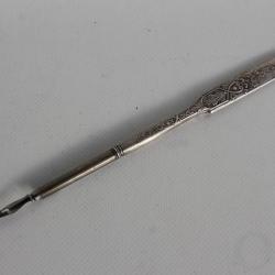 Porte plume argent Objets d'écritures