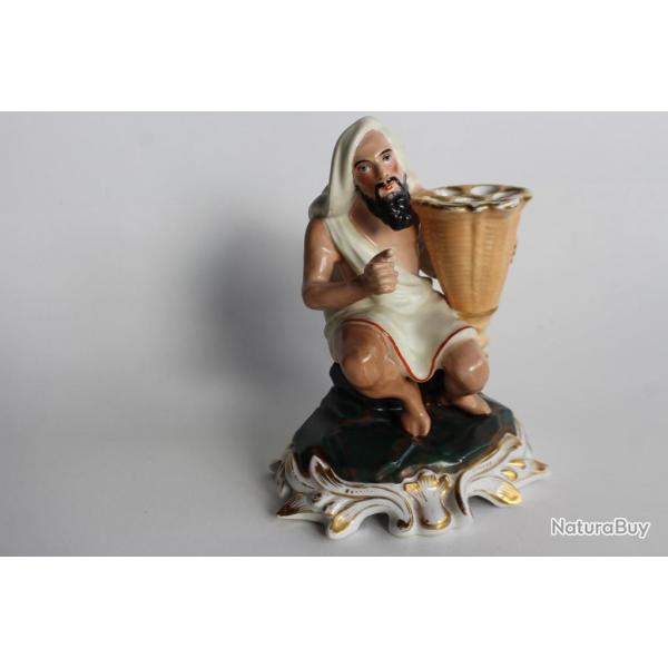Pique-fleurs porcelaine Orientalisme personnage Arabe