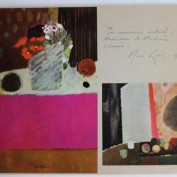 Dédicace du peintre René GENIS 1973