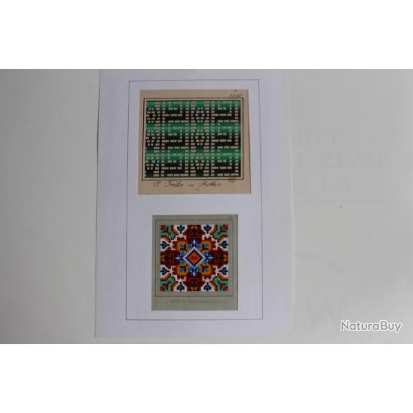 Cartons tapisserie de Berlin SAJOU Trbe XIXe sicle broderie couture