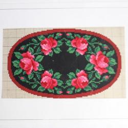 Carton tapisserie de Berlin XIXe siècle broderie couture