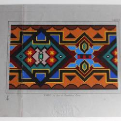 Carton tapisserie de Berlin SAJOU XIXe siècle broderie couture