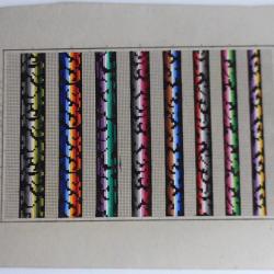 Carton tapisserie de Berlin L. W. Wittich XIXe siècle broderie couture