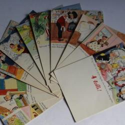 Menus A table illustré Jean BELLUS publicité Laboratoire