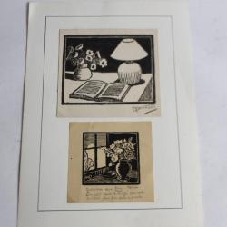 Bois gravés originaux MADARIUS Xilographie