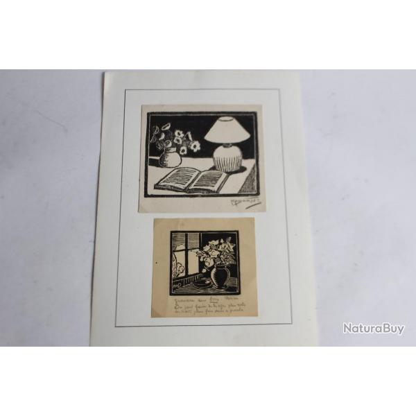 Bois gravs originaux MADARIUS Xilographie