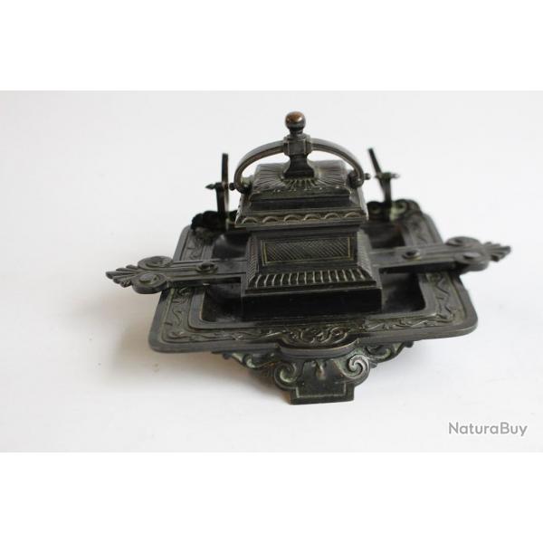 Encrier Bronze XIXe sicle objets de bureau