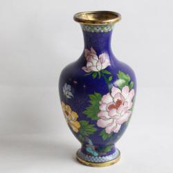 Vase émaux cloisonnés Chine antiquités