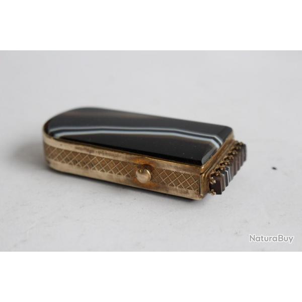 Boite d'allumettes pyrogne agate et pomponne