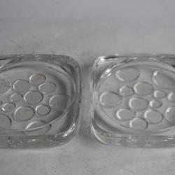 DAUM France Dessous de bouteille design (x 2)