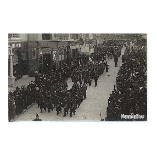 Carte postale Hrault 34 Montpellier Dfil funraire rue de la Loge