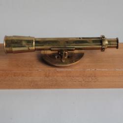Ancien Instrument mesure Teodolite  laiton géomètre lunette de précision