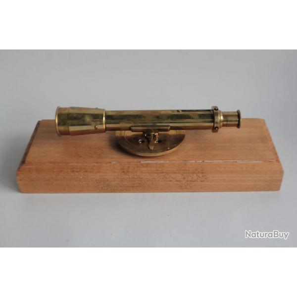 Ancien Instrument mesure Teodolite  laiton gomtre lunette de prcision
