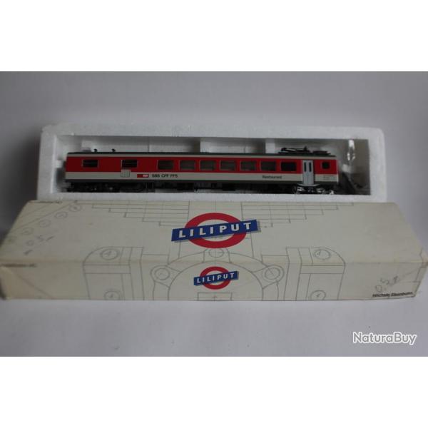 LILIPUT Voiture Restaurant SBB CFF FFS HO ref : 886 51 neuf Jouet