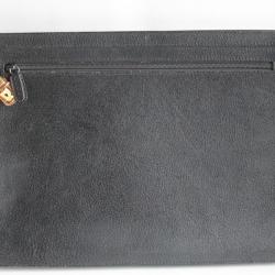 GUCCI Porte documents Serviette cuir noir