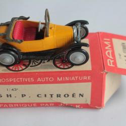 Rami J.M.K Voiture miniature 5 H.P. Citroën 1924 n°4 Jouet