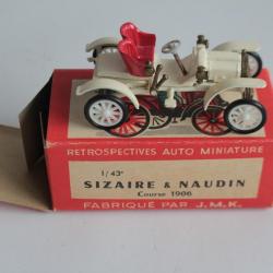 Rami J.M.K Voiture miniature Sizaire & naudin Course 1906 n°8 Jouet