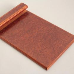 HERMES Porte Bloc notes bois loupe laqué