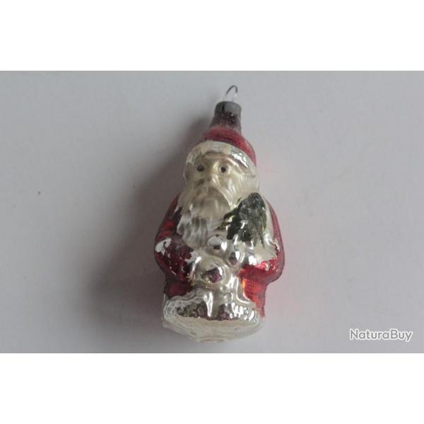 Ancienne Dcoration Nol verre Pre Nol Christmas Ornament Santa