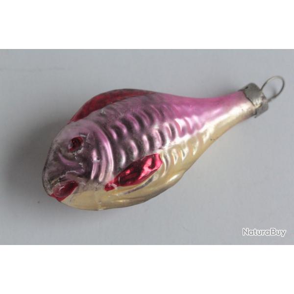 Ancienne Dcoration Nol verre 12 Poisson Christmas Ornament Fish