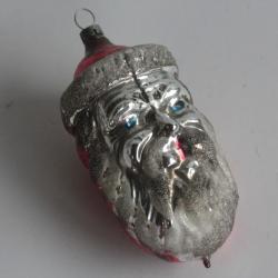 Ancienne Décoration Noël verre Père Noël Christmas Ornament Santa