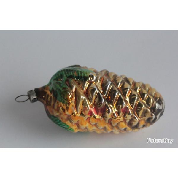 Ancienne Dcoration Nol verre Pomme de pin Christmas Ornament Pinecone