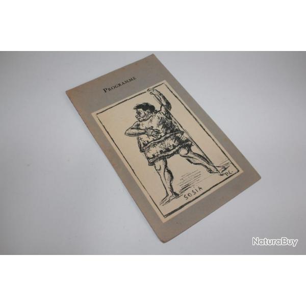 Programme thtre plainpalais Genve IIme classique collge 1919 sign