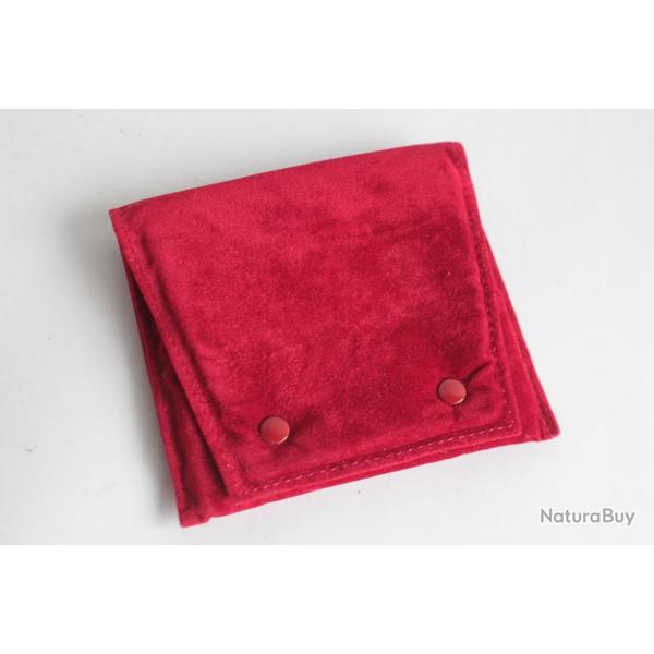 CARTIER tui Pochette de voyage daim rouge Travel Pouch Case