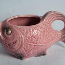 Pot à crème barbotine Poisson Genève